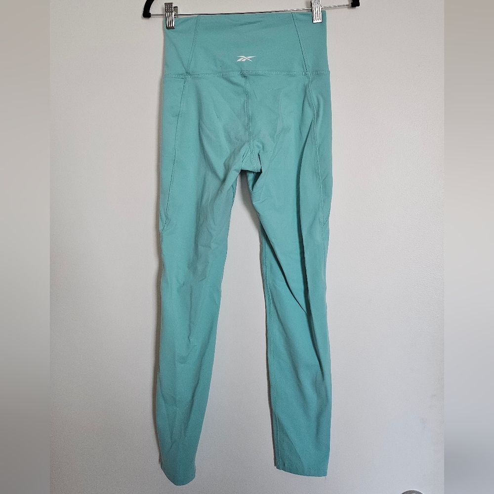 Reebok Light Teal Aqua Blue Leggings